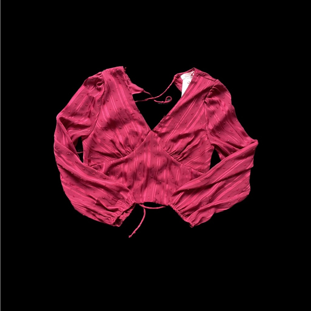 Long sleeve Open back top